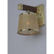 Maritime 1 Light 7.25 inch Antique Pecan and Satin Brass Wall Sconce Wall Light