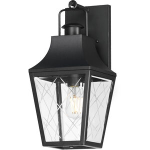 Storybook 1 Light 8 inch Black Outdoor Hanging Lantern