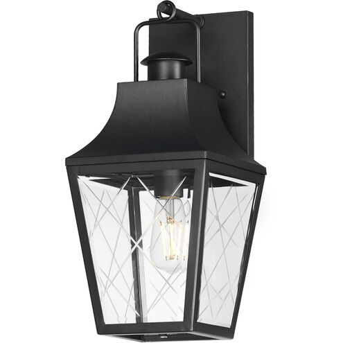 Storybook 1 Light 8 inch Black Outdoor Hanging Lantern