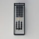 Magnus 3 Light 21 inch Black Outdoor Wall Mount