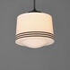 Eureka 1 Light 11.75 inch Black Single Pendant Ceiling Light