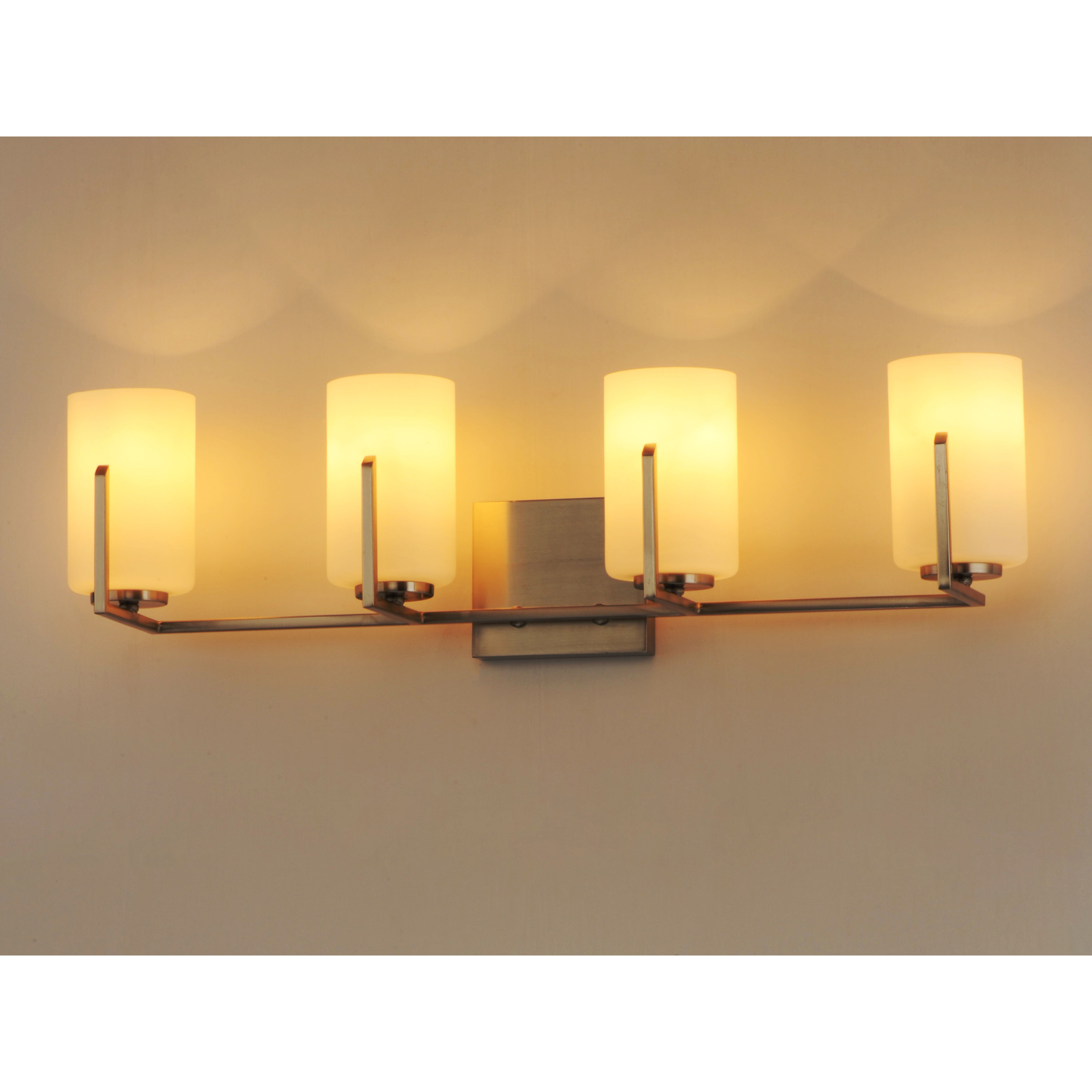 Dart 4 Light 30 inch Satin Nickel Vanity Light Wall Light