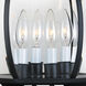 Crown Hill 4 Light 27 inch Black Outdoor Pole/Post Mount