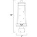 Schooner 1 Light 19 inch Olde Brass Outdoor Pole/Post Mount