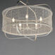 Cestino 5 Light 30 inch Weathered White Chandelier Ceiling Light