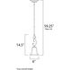 Oak Harbor 1 Light 6 inch Rustic Burnished Mini Pendant Ceiling Light