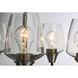 Goblet 5 Light 23 inch Black and Satin Nickel Chandelier Ceiling Light