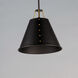Trestle 1 Light 14 inch Oil Rubbed Bronze and Antique Brass Single Pendant Ceiling Light