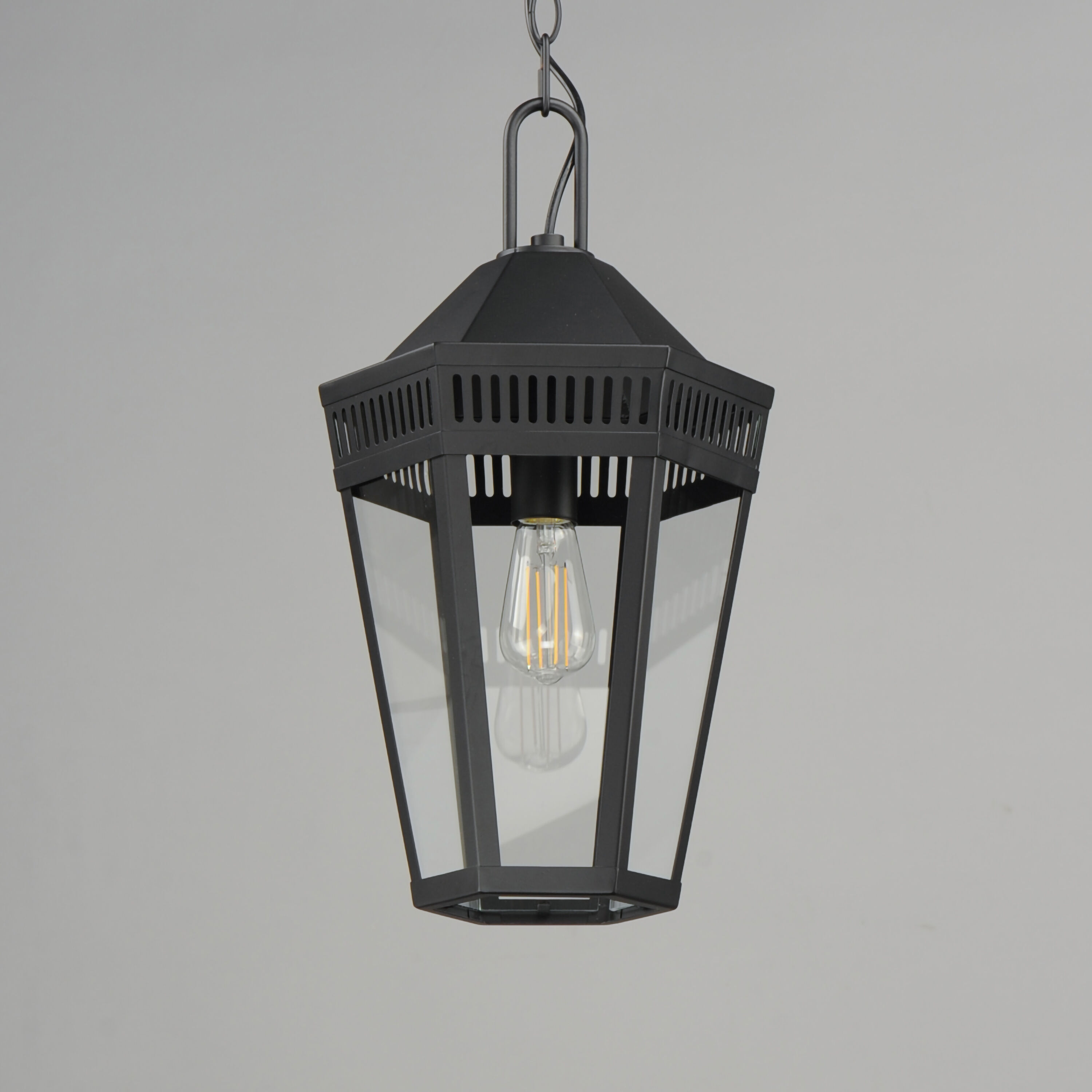 Maxim Lighting 30596CLBK Oxford Outdoor 1 Light Pendant Black