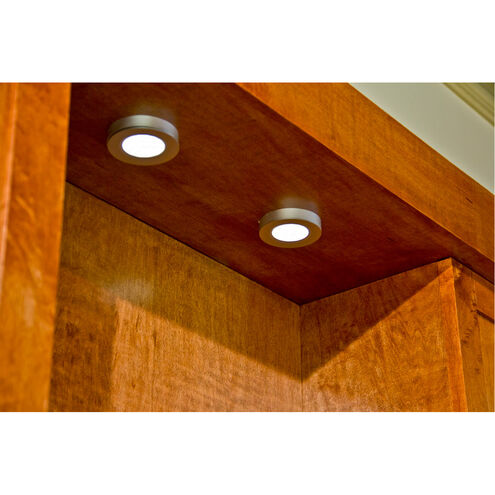 CounterMax MX-LD-D 24 LED 3 inch Brushed Aluminum Under Cabinet Disc