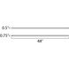 CounterMax 24V Slim Stick 24 LED 48 inch Brushed Aluminum Under Cabinet