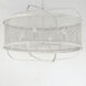 Cestino 5 Light 30 inch Weathered White Chandelier Ceiling Light