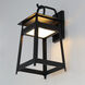 Pagoda LED 18.5 inch Black Outdoor Wall Mount