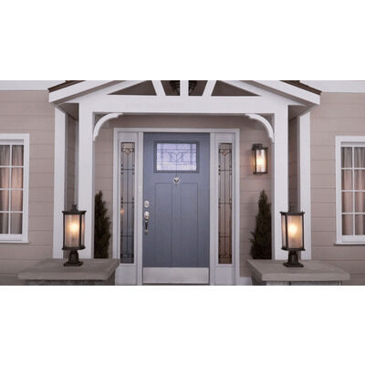 Bungalow 1 Light 11 inch Bronze Outdoor Wall Mount