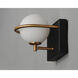Revolve LED 6 inch Black and Gold Bath Vanity Wall Light