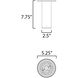 Calibro LED 5.25 inch White Outdoor Flush Mount
