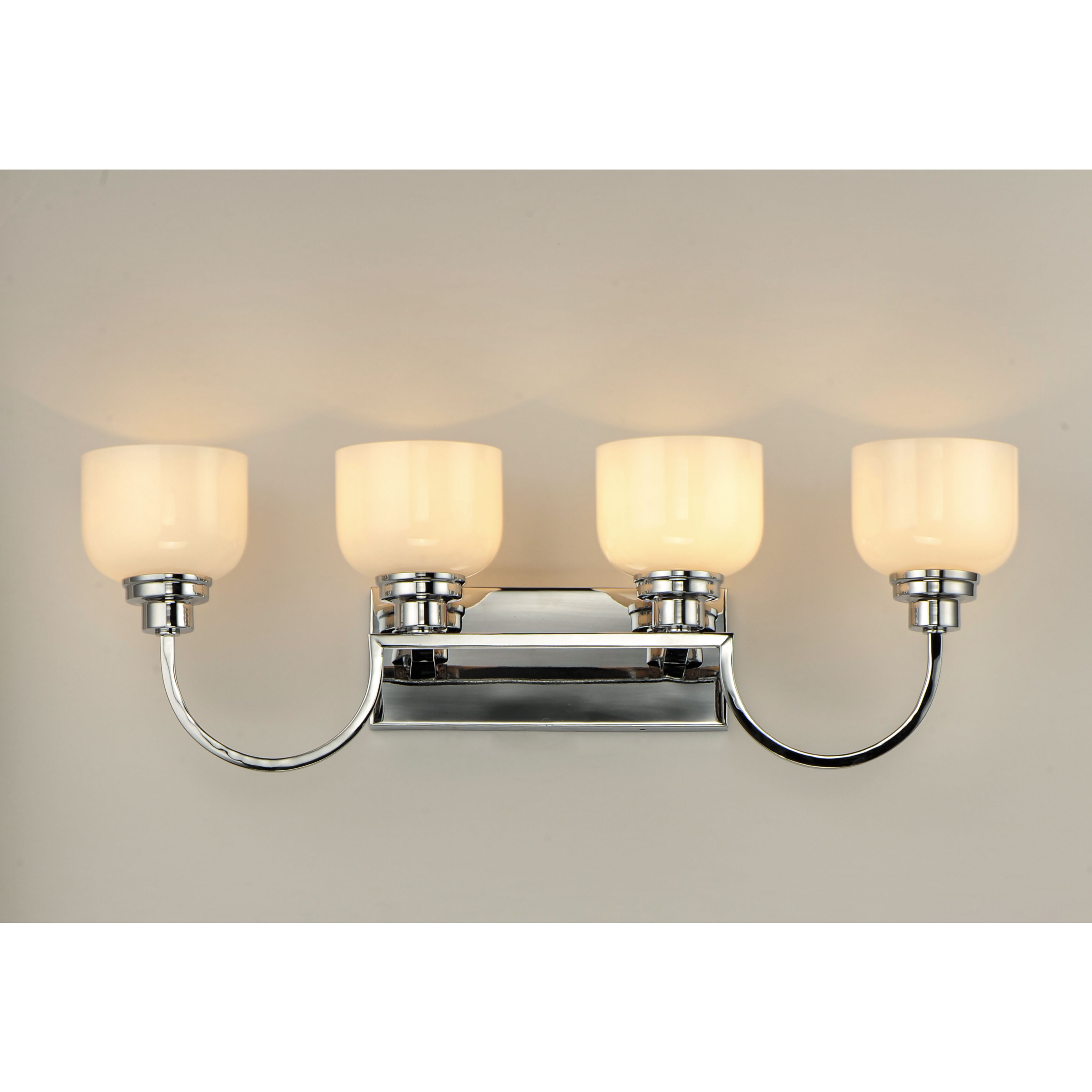 Swale 4 Light 30.75 inch Polished Chrome Bath Vanity Wall Light