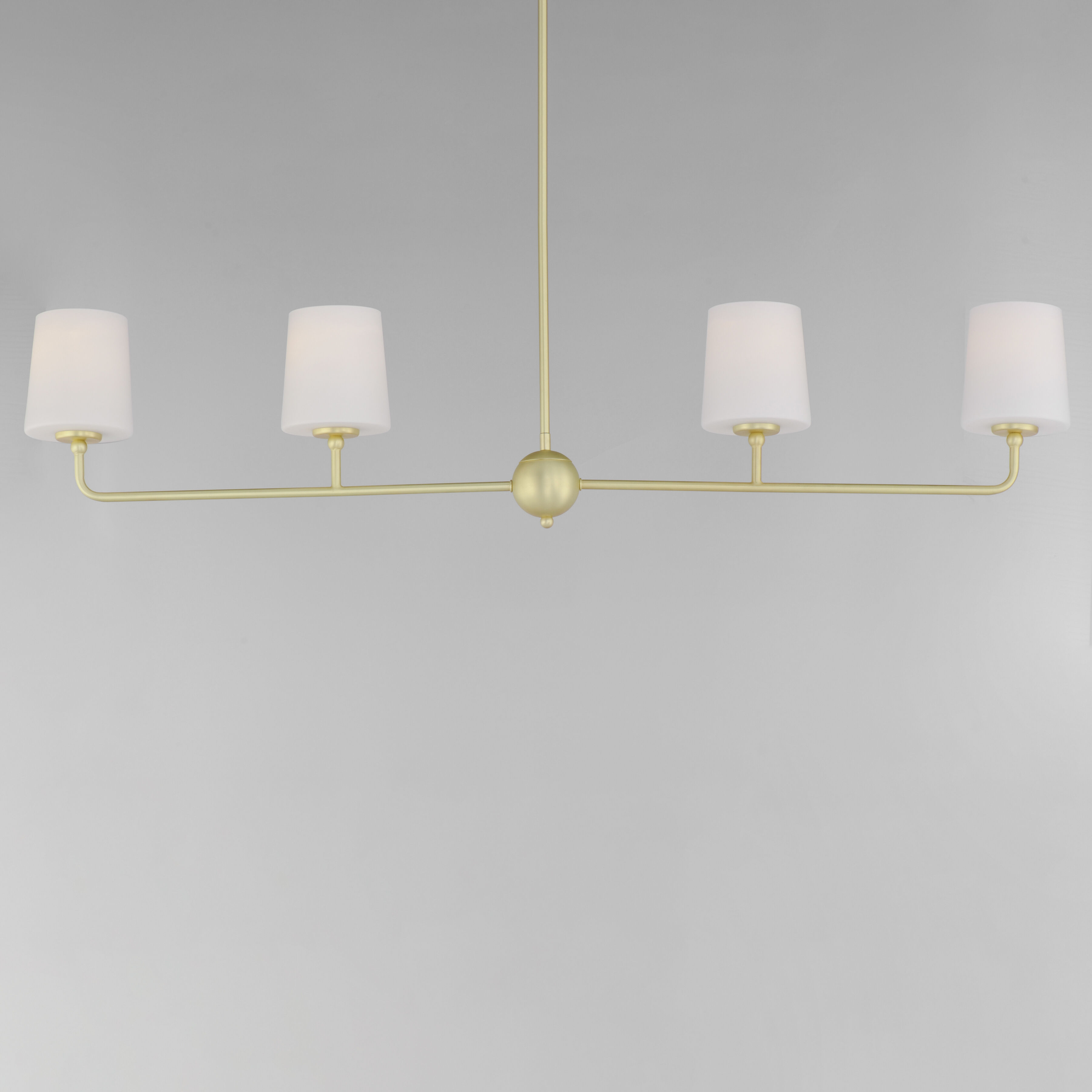 Bristol 4 Light 48 inch Satin Brass Linear Pendant Ceiling Light