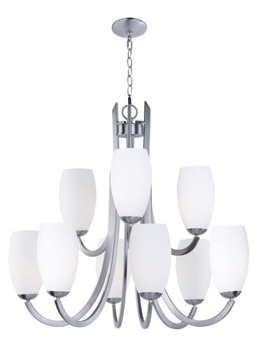 Taylor 9 Light 32 inch Satin Nickel Chandelier Ceiling Light