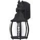 Crown Hill 1 Light 11.75 inch Black Outdoor Wall Mount