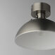 Dawn 1 Light 12 inch Satin Nickel Semi-Flush Mount Ceiling Light