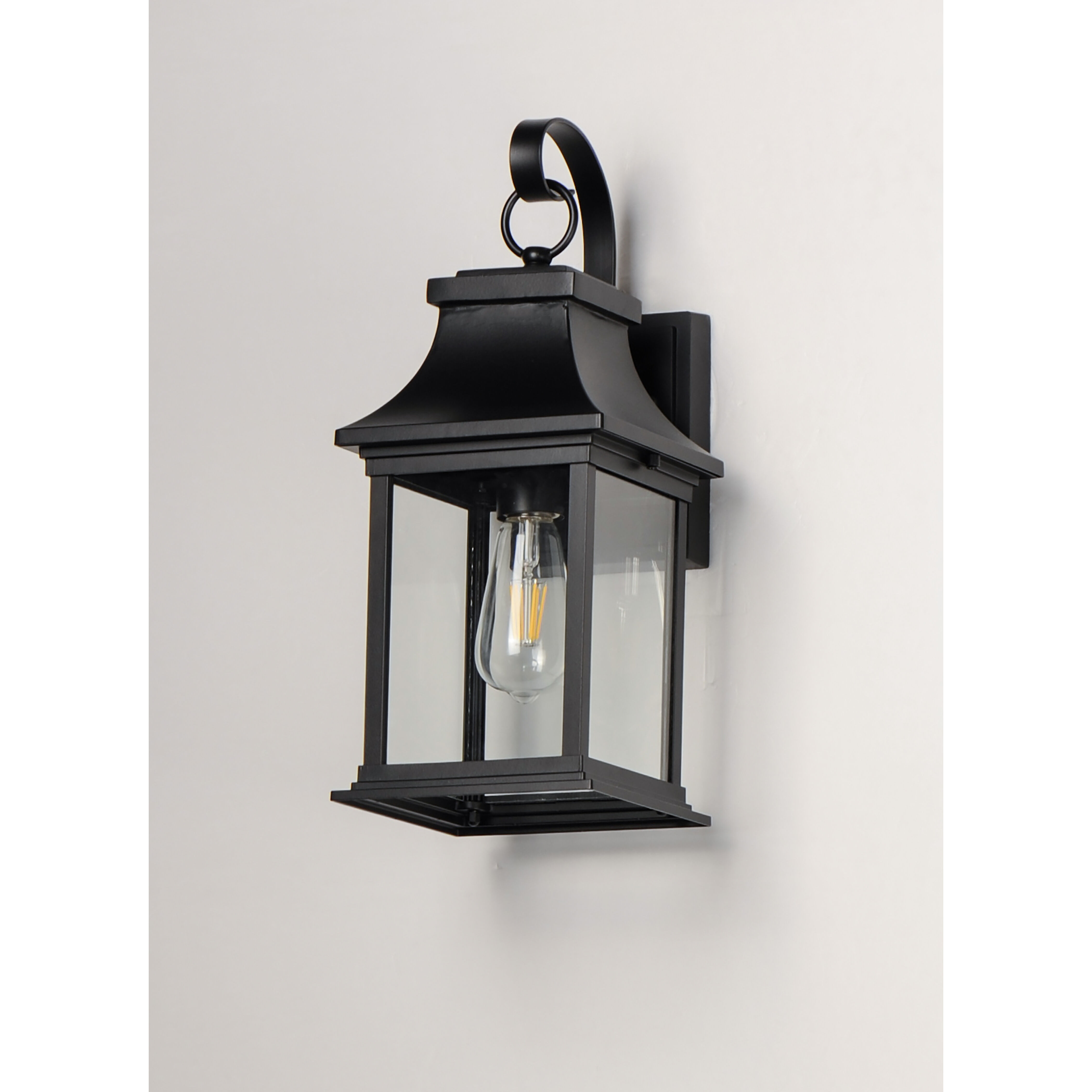Vicksburg 1 Light 16 inch Black Outdoor Wall Mount