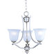 Madera 3 Light 19 inch Satin Silver Mini Chandelier Ceiling Light