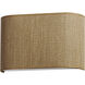 Prime LED 13 inch Grasscloth ADA Wall Sconce Wall Light