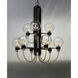 Bauhaus 9 Light 28 inch Bronze/Satin Brass Multi-Tier Chandelier Ceiling Light