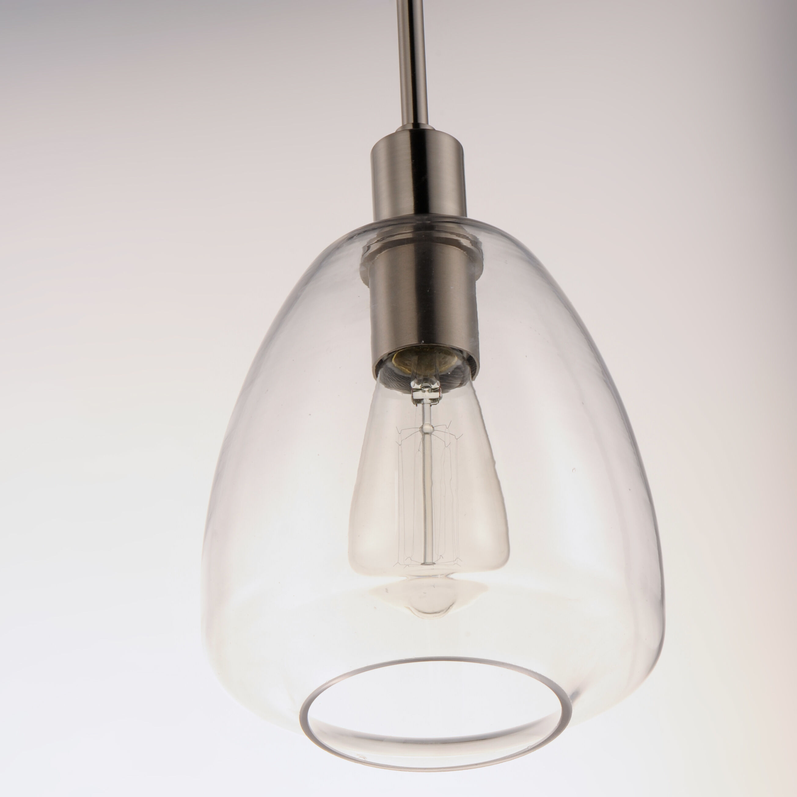 Babylon 1 Light 7.25 inch Satin Nickel Single Pendant Ceiling Light