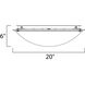 Malaga 4 Light 20 inch Oil Rubbed Bronze Flush Mount Ceiling Light in Marble