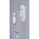 Claymore 1 Light 4.75 inch Claystone and Gold Leaf Wall Sconce Wall Light
