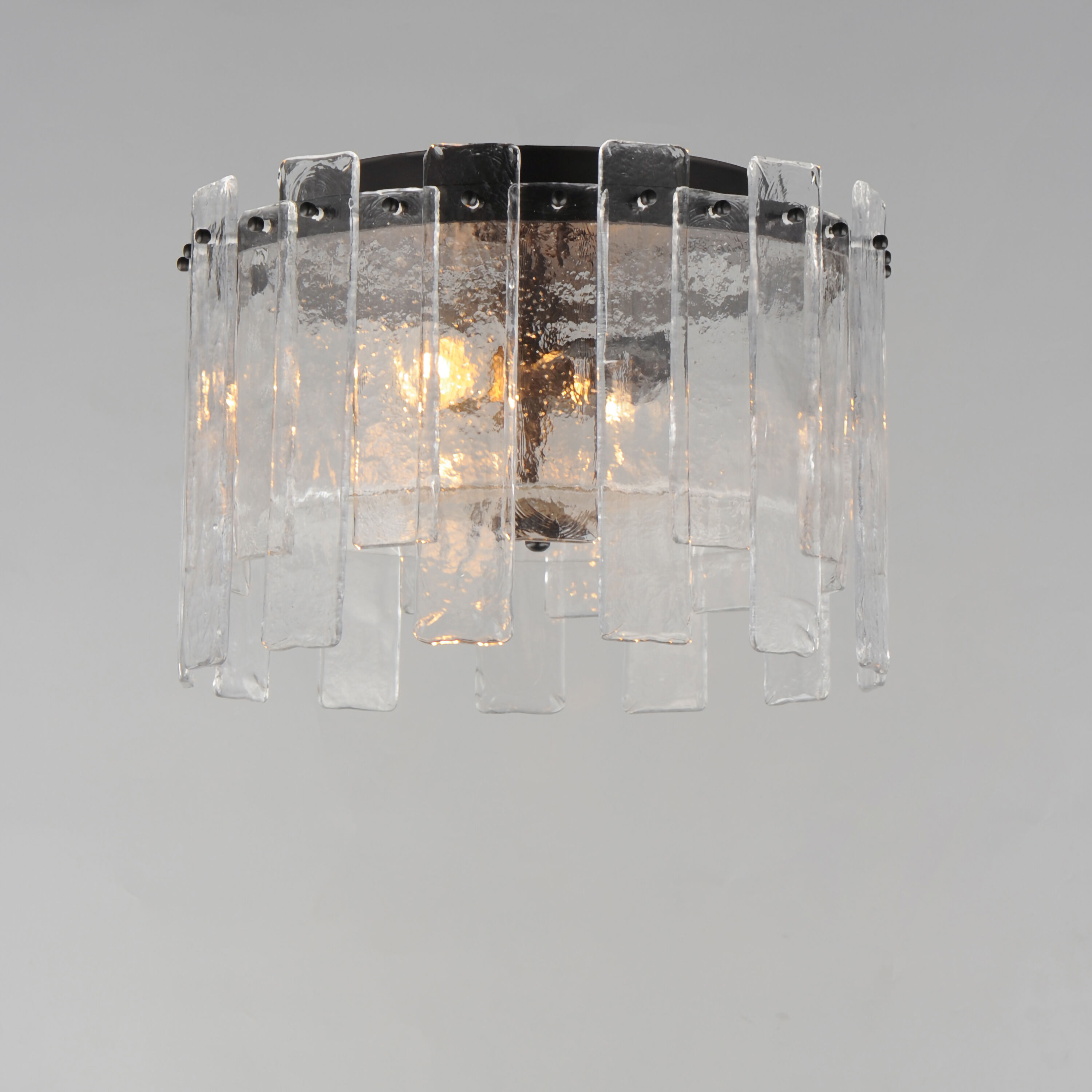 Warren 2 Light 14.5 inch Dark Bronze Flush Mount Ceiling Light