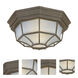 Crown Hill 2 Light 10.75 inch Rust Patina Outdoor Flush Mount
