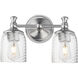 Swirl 2 Light 14 inch Satin Champagne Bath Vanity Wall Light