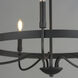 Frankie 5 Light 26 inch Black Single-Tier Chandelier Ceiling Light