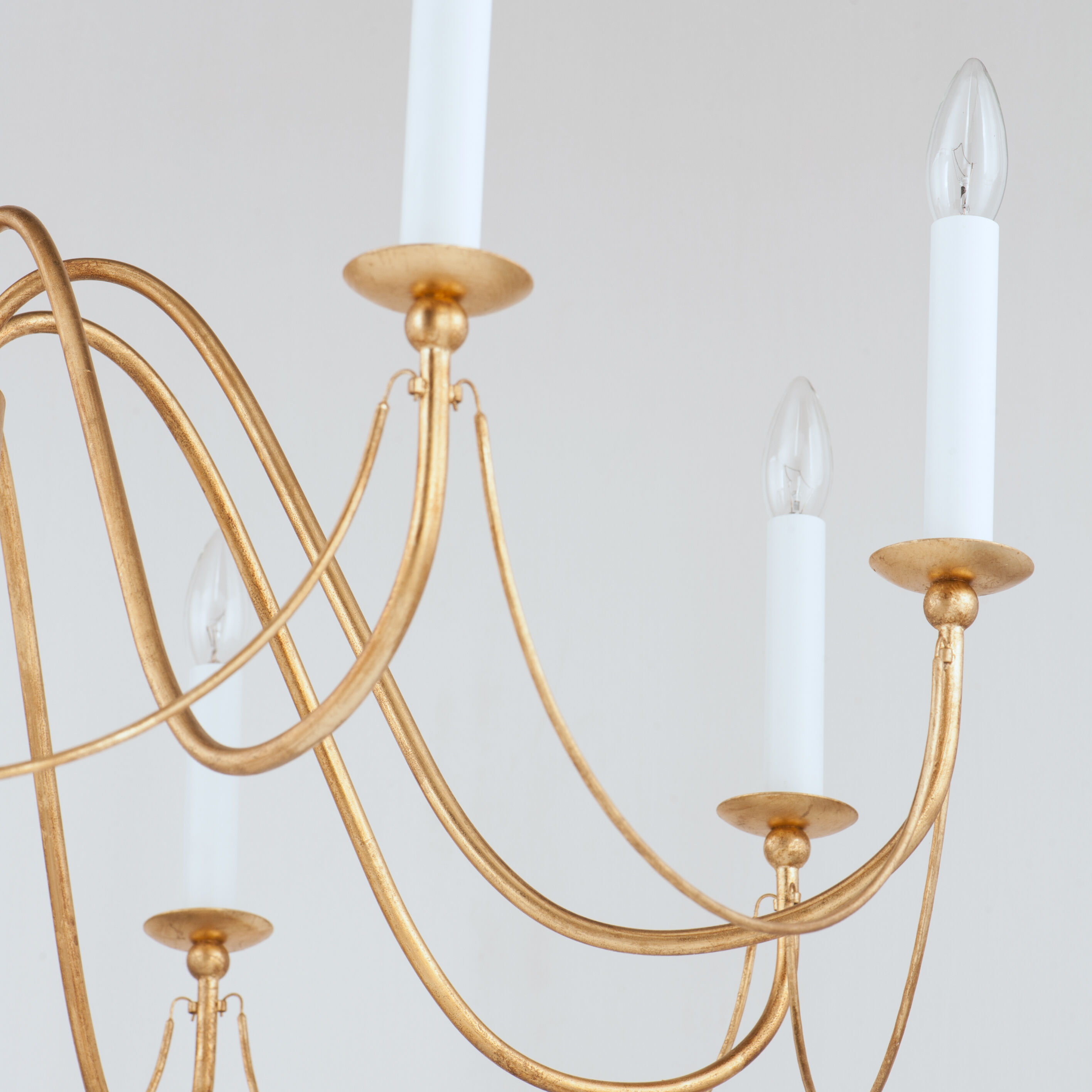 2024年最新海外 Maxim Chandelier Leaf Gold inch 36 Light 8 Plumette 12168GL ボディ・フェイスケア