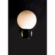 Vesper 1 Light 7.75 inch Satin Brass and Black Wall Sconce Wall Light
