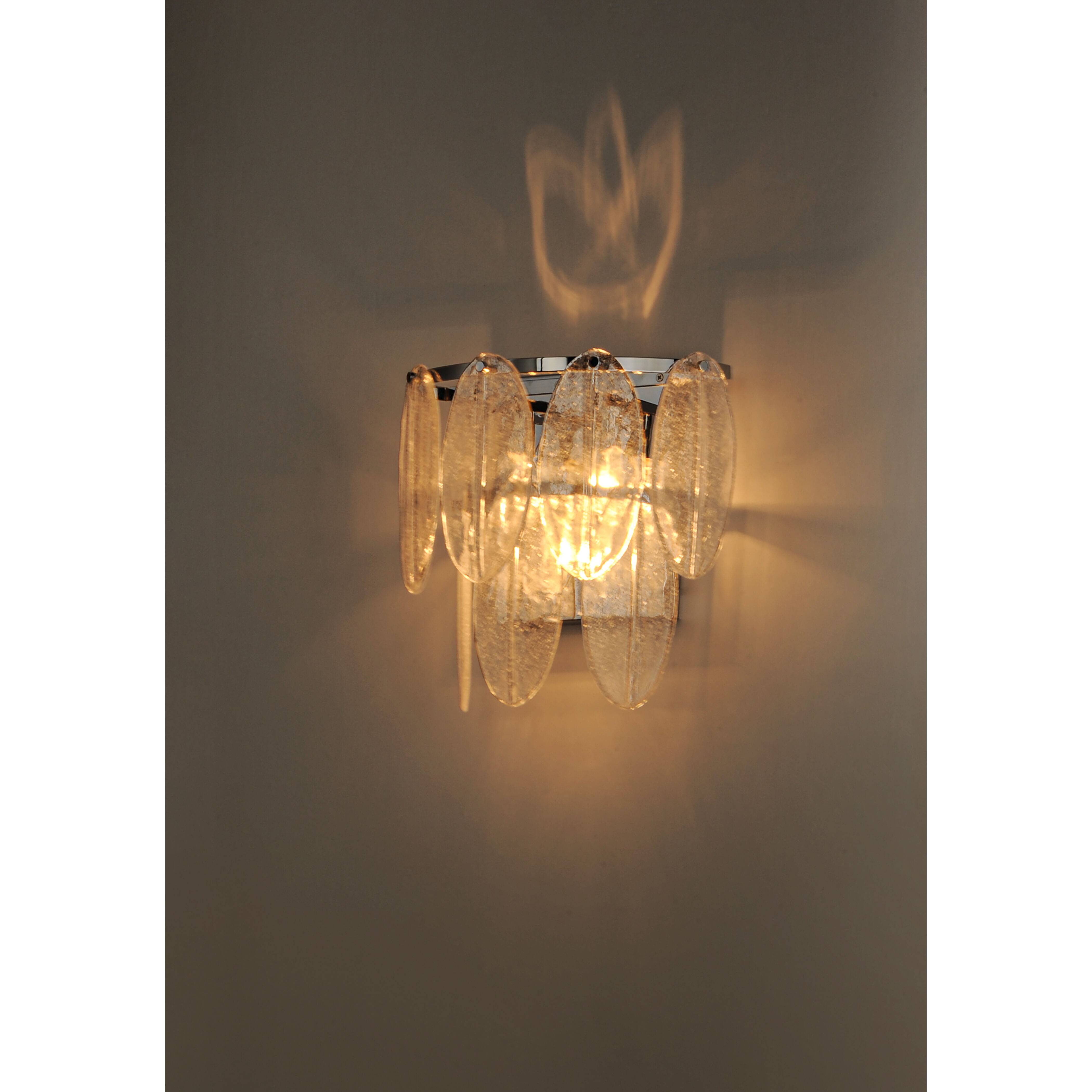 Glacier 3 Light 18 inch White/Polished Chrome Wall Sconce Wall Light