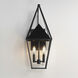 Bavaria 2 Light 22.75 inch Black Outdoor Wall Mount