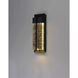 Cascade LED 16 inch Black Outdoor Wall Mount
