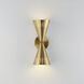 Helsinki 2 Light 5.75 inch Natural Aged Brass Wall Sconce Wall Light