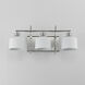 Bisque 3 Light 24 inch Polished Nickel Bath Vanity Wall Light