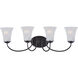 Logan 4 Light 28 inch Oil Rubbed Bronze Bath Vanity Wall Light