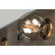Plank 6 Light 31.5 inch Weathered Wood and Antique Brass Linear Pendant Ceiling Light