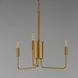 Abner 3 Light 21 inch Natural Aged Brass Chandelier Ceiling Light