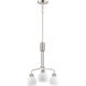Coraline 3 Light 21 inch Satin Nickel Chandelier Ceiling Light