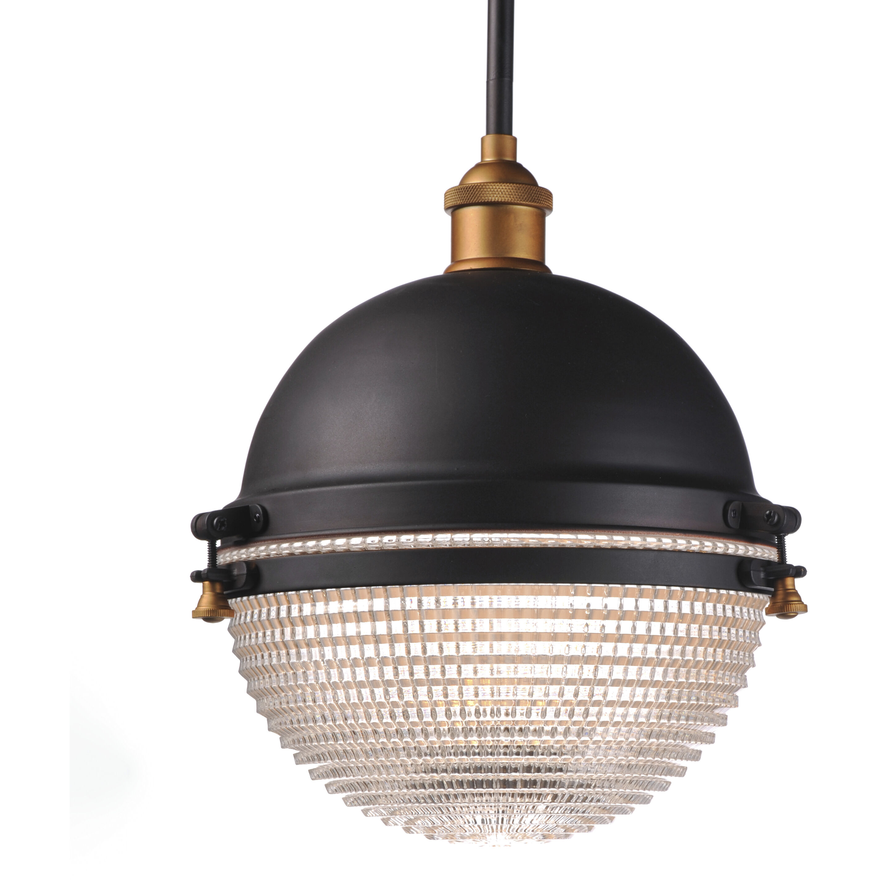 Portside 1 Light 12 inch Oil Rubbed Bronze/Antique Brass Outdoor Pendant