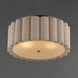Penelope 2 Light 16.5 inch Natural Aged Brass Flush Mount Ceiling Light