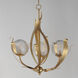 Firenze 3 Light 26.5 inch Gold Leaf Chandelier Ceiling Light